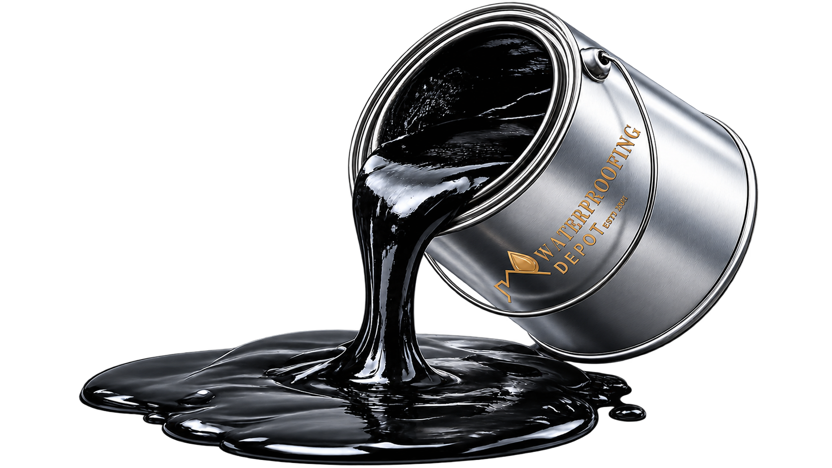 Liquid rubber coating can